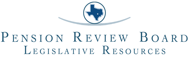 PRB logo featuring text stating "Pension Review Board Legislative Resources"